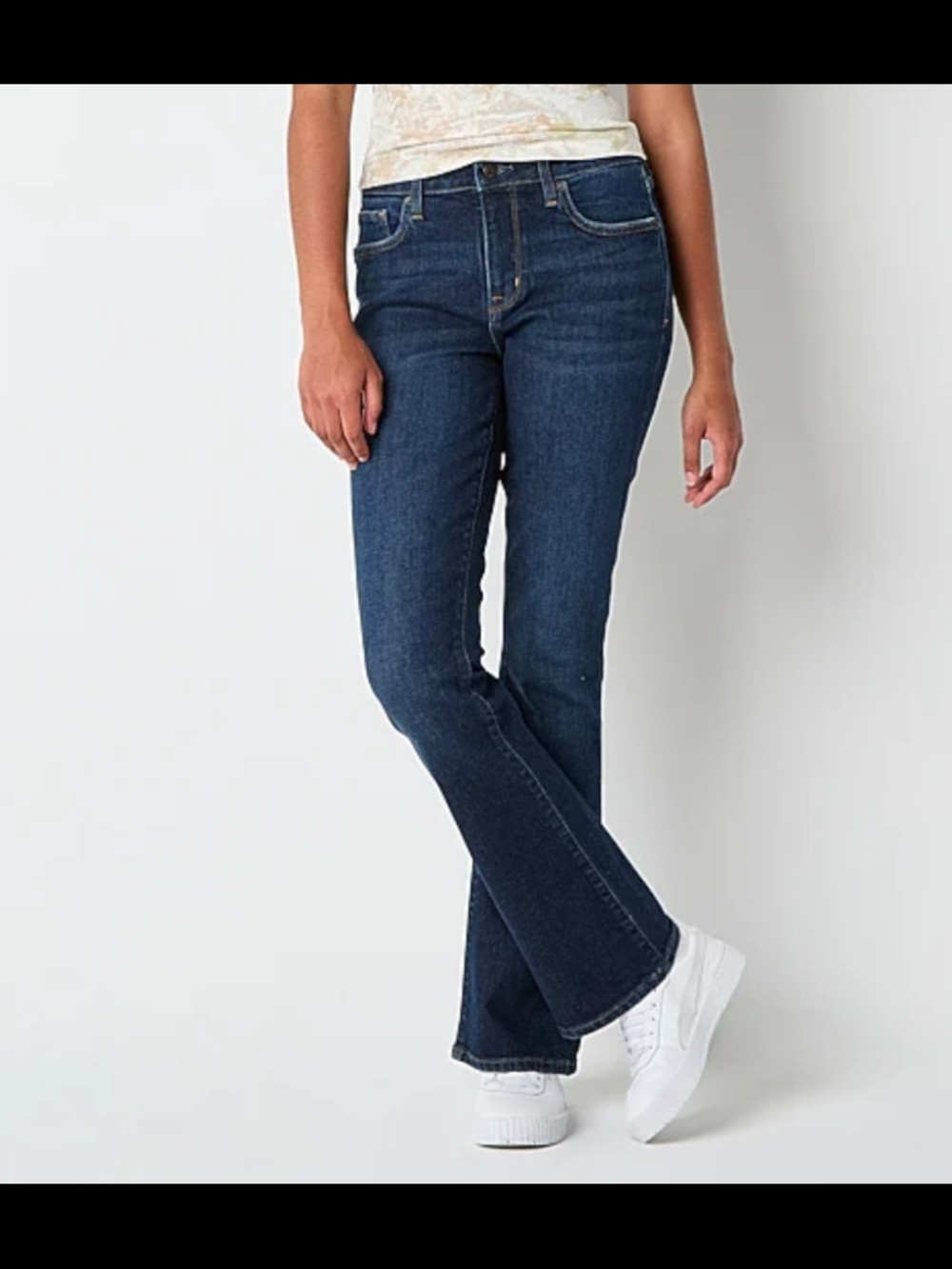 Arizona Jean Company Dark Indigo Flare Jeans - Picture 1 of 8
